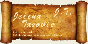 Jelena Tašović vizit kartica